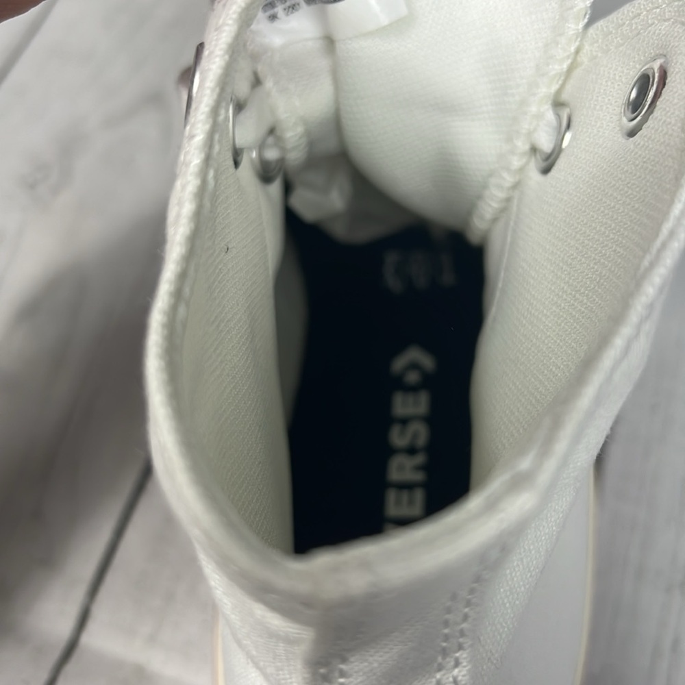 Converse Women’s Chuck Taylor All Star High Top White/Multicolor Trim Size 7.5 - Picture 11 of 12